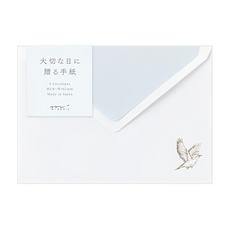 日本MIDORI珍貴之日信封組20596 青鳥 - 精緻信封 傳遞真摯情感, 6個