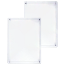 W.I.P 台灣聯合文具 A4吊掛式證件相框架 直/橫皆可使用, 透明色, 2個