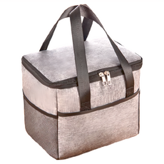 質感保溫便當袋, 灰色, 1個