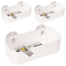 KOKUBO 小久保工業所 潔具收納架, 清潔海綿收納, 白色, 3個