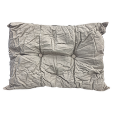 好物良品 單人 日式簡約 床頭腰背靠枕 1個, 淺灰銀