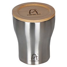 CAMPING ACE 野樂 雙層真空啤酒杯 250ml 兩入組, ARC-152-2, 304不鏽鋼材質, 保冰保溫兩用, 含收納網袋, 1組