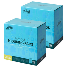 comet 抽取型拋棄式洗碗布, 粉色, 40入, 2盒