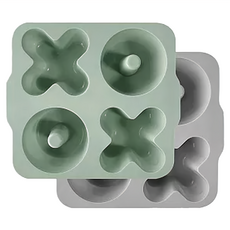 MiNiKOiOi XO造型矽膠模具2件組, 抹茶綠, 240ml, 1組