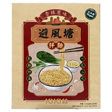 KiKi食品雜貨 避風塘拌麵, 香辣夠味，Q彈有嚼勁，快速料理，130g, 1盒