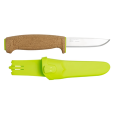 MORAKNIV 莫拉刀 極輕Floating不鏽鋼平刃 Mor13686 浮水刀, 軟木塞柄綠鞘, 1支