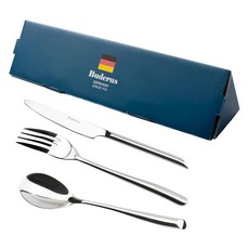 Buderus 316不鏽鋼餐具3件組 ADI, 刀子 + 叉子 + 湯匙, 銀色, 1組