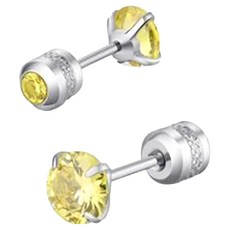 Brilliant Beauty 耀眼美人 雙鋯石鑽醫療鋼不銹鋼耳環2件組