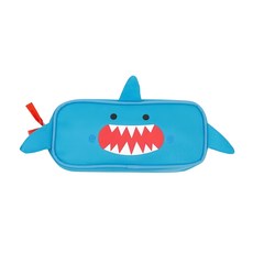 ZOOCCHiNi 鯊魚 SHERMAN 筆袋, 輕量耐用防髒污, 藍色, 1個