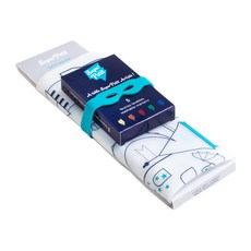 Super Petit 矽膠彩繪餐墊 含五色無毒可洗式彩色筆 可彎曲折疊 可重複上色, 城堡, 1個