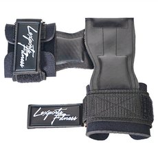 Lexports Fitness 勵動風潮 專業重訓健身皮革拉力帶 (PRO & FIT), FIT XS~M, 經典原色酷炫黑, 1雙