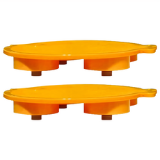 台灣製造 防滑鍋墊 防蟻盤 S-706, 19.6 x 21.5cm, 2個, 粉色/藍色/橘色，隨機