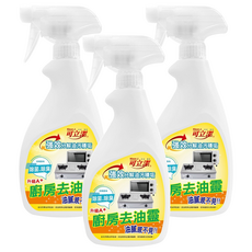 Klean J 可立潔 廚房去油靈, 強效分解油汙積垢, 除菌除臭, 油膩感不見, 450g, 3瓶