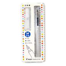 PILOT 百樂牌 微笑鋼筆-M尖 1入組, 筆桿設計 書寫流暢不斷墨 輕鬆享受書寫樂趣, 透明色