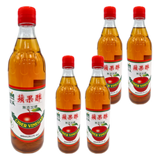 KOKUMORI 穀盛 無糖蘋果酢, 600ml, 5瓶