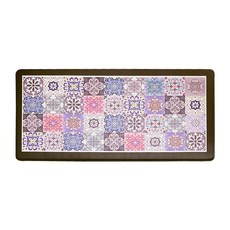 Cotton Field 棉花田傢飾 Azulejo花磚多功能釋壓彈性踏墊, 馬德里, 1個