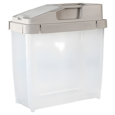 寵物夢工廠 簡約飼料儲存桶 29 x 14 x 34cm, 咖啡色, 10L, 1個