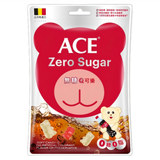 ACE 可樂Q軟糖 12包入 (無糖Q軟糖 比利時進口 Q彈口感 獨立包裝), 44g, 1盒