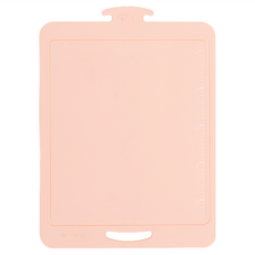 sillymann 100%鉑金矽膠時尚美型料理砧板 WSK4074, 耐高溫-40~250℃, 淡粉色, 24.4 x 33.4 x 0.46cm, 1個