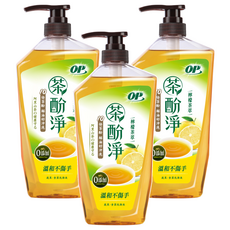 OP 茶酚淨洗潔精 檸檬茶萃, 1kg, 3瓶