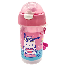 Pochacco 帕恰狗 彈跳吸管水壺 500ml, 粉色, 1個