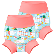 Splash About 3D游泳尿布褲, 全新可重複使用尿布, XXL, 2件