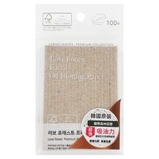 URBAN LEAVES 愛森林 吸油面紙 超強吸油力, 100張, 4包