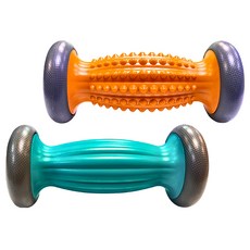 Bridgeport 台灣橋堡 滾輪 台灣製 夕陽橘 + 寶石藍 2個 直徑9 x 20.5cm