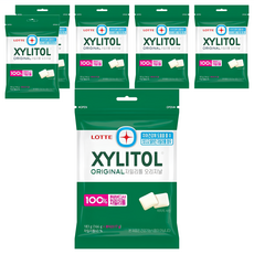 XYLITOL LOTTE 樂天 木醣醇口香糖 原味, 183g, 6包