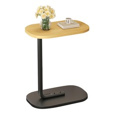 HAPPY LiFE 簡易沙發小邊几 11549, 原木色 + 黑腿