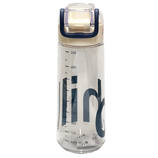 DiYi 帝怡 Tritan 彈蓋水壺 550ml 耐熱80度 316不鏽鋼茶隔 食品用安全材質 360度密封防漏 便攜手提把 一鍵開蓋, 清新白, 1個