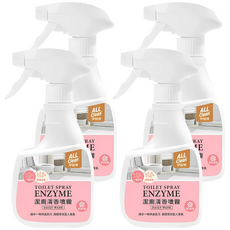 多益得 ALL Clean 潔廁清香噴霧 ENZYME 雪松玫瑰, 360ml, 4瓶