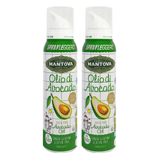 MANTOVA 酪梨油噴霧, 100%純酪梨油, 無麩質, 兒童適用, 100ml, 2瓶