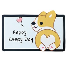 硅藻泥軟地墊-15.柯基屁股(happy), 1入, 柯基屁股(happy)