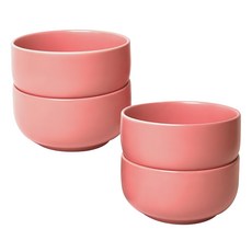 NEOFLAM FIKA PINK 陶瓷餐碗四件組, 餐碗, 蜜桃, 1組