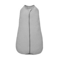 ku.ku duckbill 酷咕鴨 plus竹纖羅紋成長懶人包巾，柔軟透氣，方便穿脫，成長型設計，多功能用途, 1入, 山系灰