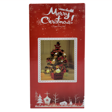 DIY聖誕樹 PVC材質, 紅色, 7.6 x 10.2 x 43.2cm