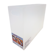 JEJ ASTAGE STATIONERY系列 簡約質感可提式收納盒 平口窄背, 透明, 1個