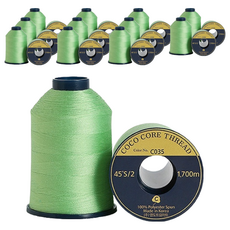 COTTONVILL 高級縫紉機線 Set 45'S/2 色號 C035 1700公尺, 12件