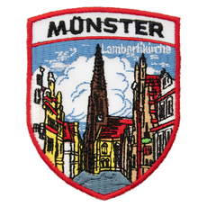 A-ONE 匯旺 德國 明斯特 地標造型刺繡 No.125, 彩色, 1個