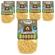little pasta 小帕斯達 QQ迷你義大利麵, 100%杜蘭小麥粉製成, 無額外添加鹽和糖, BRC全球認證安全食品, 250g, 6包