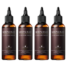 MOONLIGHT 莯光 進階版 草本頭皮淨化液 70ml 草本精華 溫和淨化 深層清潔毛囊, 4瓶