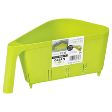 KOKUBO 小久保工業所 握把三角濾水籃, 附握把 瀝水籃, 日本產, 綠色, 1個