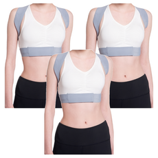 SAMEPEAK 防駝美背挺胸訓練背帶, 灰色, S/M/L/XL, 3個