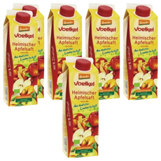 VOELKEL 維可 蘋果原汁 利樂包, 1L, 6瓶