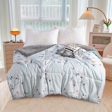 JINDACHI 金大器 石墨烯萊賽爾法蘭絨暖可頌被, 晨露花畔