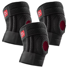 Naturehike 挪客 四支撐強化型戶外登山護膝 單支 黑色 SBR海綿護圈 減震 右M(35~38cm), 3個