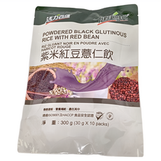 健康時代 紫米紅豆薏仁飲 有糖, 30g, 10包, 1袋