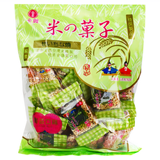 卡賀 米之菓子 海苔黑芝麻米果 精美小包分裝, 200g, 1袋