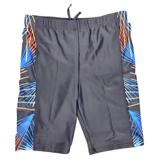 Summer love 夏之戀 大男七分泳褲 L 彈性纖維 聚酯纖維, 黑色